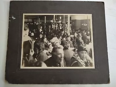 Vintage Cabinet Photo Native American Group Dinner Celebration Washington • $70