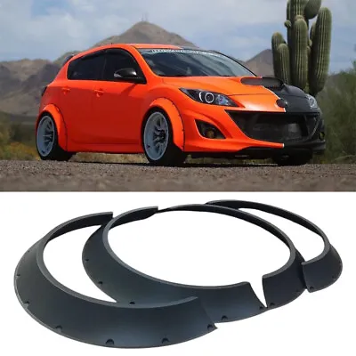For Mazda Speed 3 4PCS Fender Flares Wide Body Kit Wheel Arches Protector Cover • $99.69