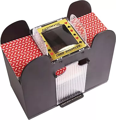 Automatic Card Shuffler I Poker Cards Professional Casino Card Shufflers 6 Deck • $27.78