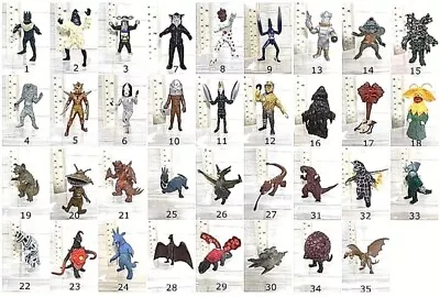 Rare Vintage Ultraman Kaiju Monster Alien Gashapon Figure No 1-35 Bandai Lot 2 • $3.49