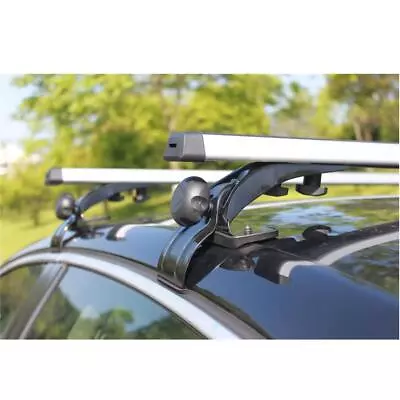 Universal 130 LBS Car Top  Roof Rack Cross Rails Bars Luggage Carrier With Locks • $57.14