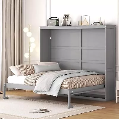 Murphy Bed Space-Saving Murphy Cube Cabinet Bed Modern Foldable Platform Bed • $922.86