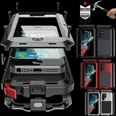 For Galaxy S23 S24 20 S22 Ultra Case Heavy Duty METAL ALUMINIUM Shockproof Cover • $24.99