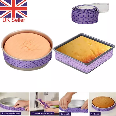 £3.57 • Buy 4PCS Bake-Even Strips Belt Bake Even Bake Moist Level Cake Baking Tool