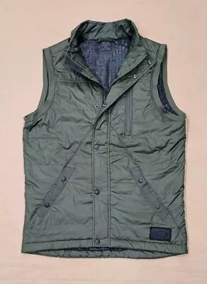 Oakley Broken Arrow Quilted Insulated  Vest Od Green Mens Medium Vintage Rare • $25