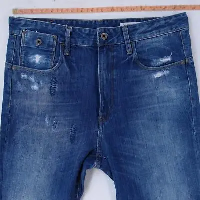 Mens G-Star TYPE C 3D SUPER SLIM Slim Straight Blue Jeans W33 W34 L34 • $44.22