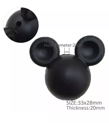 5 Pc. Mouse Head 3D Silicone Focal Bead Beadable Accessories • $4.99