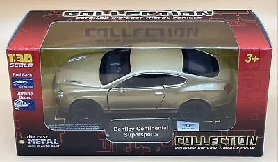 WELLY Bentley Continental 1:38 Welly BENTLEY CONTINENTAL MODEL SCALE 1/38 New • $28.78