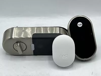 Google Nest X Yale RB-YRD540-WV-619 Smart Deadbolt Lock Satin Nickel Used Read • $108.99