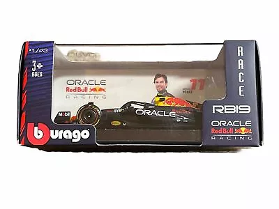 Burago F1 Oracle Red Bull Racing Rb19 Sergio Perez #11 1/43 Scale Usa Stock!!! • $15.99