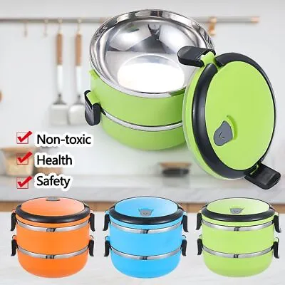 $12.80 • Buy Kids Adult Hot Food Flask Lunch Box Thermos Vacuum Warmer Food Container