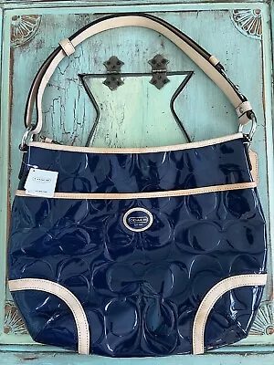 NWT Authentic COACH Peyton Embossed Patent Leather Hobo Bag J1281-F20022 • $41.30