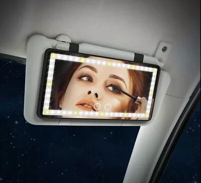 Car Sun Visor Vanity Mirror Makeup Sun-shading Touch Cosmetic Mirror • £11.99