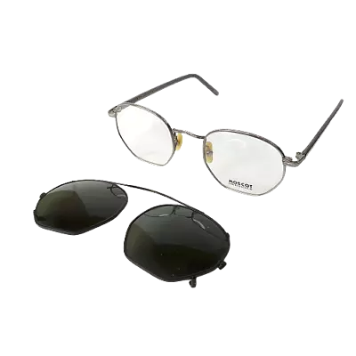 New Moscot Originals LIEB Clip Package Eyeglasses Sunglasses Clip Pewter / Grey • $189.95