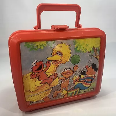 Sesame Street Elmo Big Bird Zoe Ernie Aladdin Lunchbox • $22.99