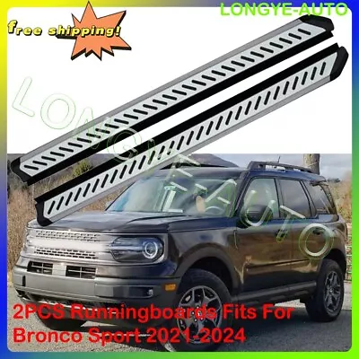 2PCS Running Boards Fits For Bronco Sport 2021-2024 Nerf Bar Pedals Side Steps • $548.90