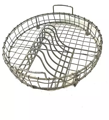 Galvanized Metal Vintage Dish Rack With Utensil Holder Kitchen Supplies 12  D... • $42.22