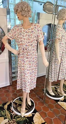 VTG 90s Cottage Core Floral Dress Carolyn Wells Collection Size 10P • $24.99