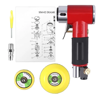 2 /3  Random Orbit Air Sander Set Mini Grinding Machine Car Polisher Buffer • $50.95