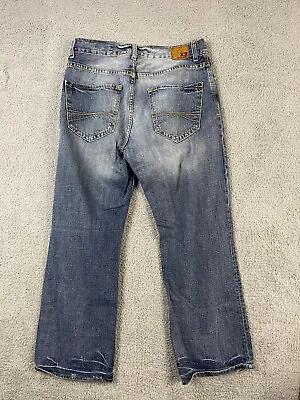 X2 Jeans Mens 34x30 Washing Loose Light Dark Wash Low Rise Boot Cut Denim • $19.45