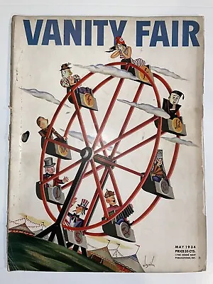 Vanity Fair Magazine May 1934 Vintage Ads News Photos  • $29.99