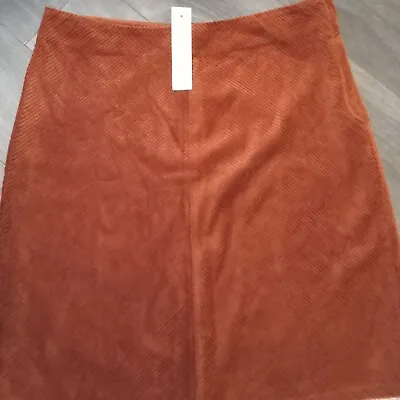 Long Tall Sally Cord Skirt Bnwt Size 16 Colour Conker • £7.25