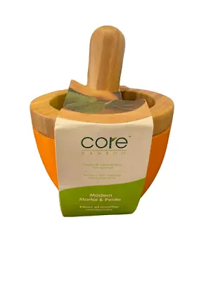 Core Bamboo Modern Mortar & Pestle Mandarin • $14.99