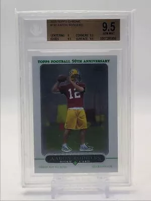 Aaron Rodgers 2005 Topps Chrome 50th Anniversary Rookie Rc Bgs 9.5 Q0285 • $76