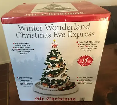 Mr. Christmas Winter Wonderland Christmas Eve Express Musical TESTED WORKS Video • $50