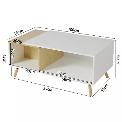 White & Oak Finish MDF Furniture Range Sideboard Chest Of Drawer Bedside Cabinet • £89.95
