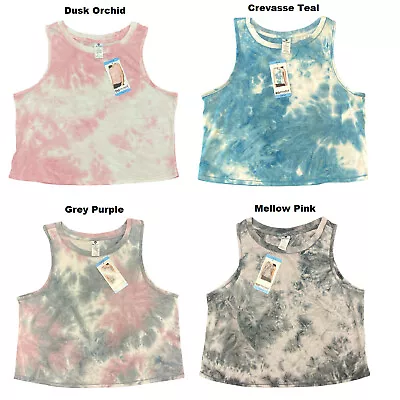 90 Degree By Reflex Women's Sporty Tie Dye Crop Muscle Tank Top • $8.99