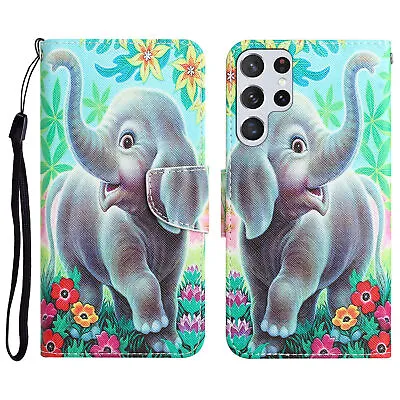 Flip Elephant Wallet Phone Case For IPhone Samsung Xiaomi Redmi POCO Vivo OPPO  • £6.23