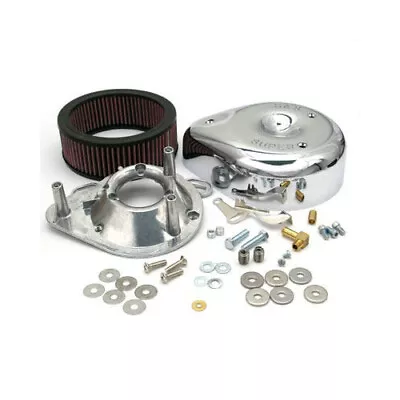 S&S Super E/G Teardrop Air Cleaner Kit Chrome #17-0399 Harley Davidson • $278.96