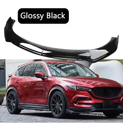 For Mazda CX3 CX-30 CX-50 CX9 Front Bumper Lip Splitter Spoiler Glossy Black • $49.99