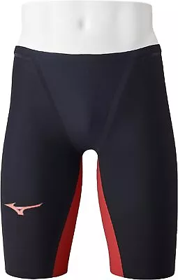 Mizuno Mens Swimsuit GX SONIC 6 NV Half Spats ‎N2MBA501 96 Black/Red 2023 Japan • $278.89