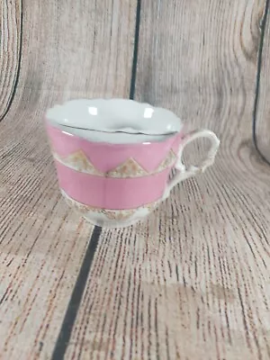 Vintage Unbranded Pink Mustache  Coffee Mug • $3.49