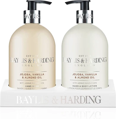 £11.85 • Buy Baylis & Harding Jojoba, Vanilla And Almond Oil Hand Wash And Lotion Set - Vegan