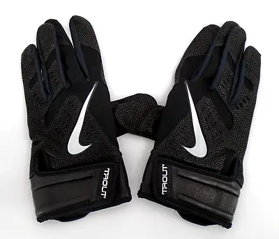 Nike Mike Trout Force Edge Batting Gloves 2.0 Men's Large Black/Chrome • $44.95
