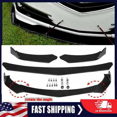 For Acura TLX TL RSX ILX TSX Glossy Black Front Bumper Lip Splitter Body Kit CL • $42.95