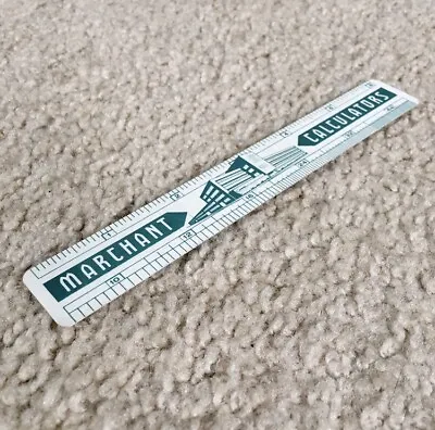 Vintage 1959 MARCHANT CALCULATORS Plastic 6” Advertising Ruler With Calendar • $9.99