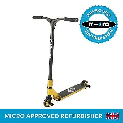 Micro Scooters Crossneck 2.0 Xtreme Scooter Teenager Trick Stunt Gold/Black • £128.99