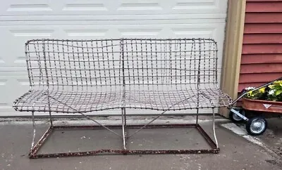 Antique Wire Metal Outdoor Park Bench • $699