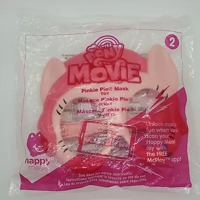 My Little Pony Movie Pinkie Pie Mask Toy #2 McDonald's Happy Meal 2016 NEW Pink • $6