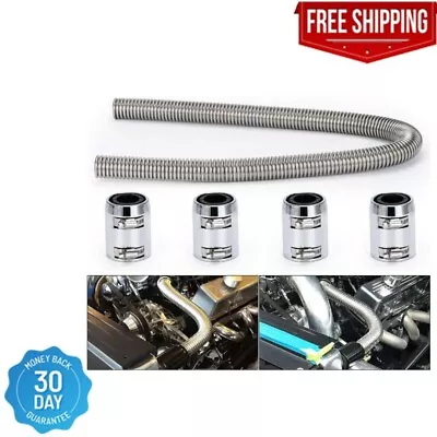 Universal 48-Inch Flexible Radiator Hose Kit With 1-3/4  1-1/2  1-1/4  Chrome • $59.98