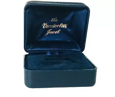 Vtg The Vanderbilt Jewel Royal Blue Ring Box Presentation Jewelry Gift Case • $14