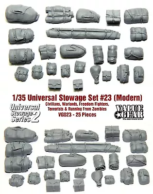 1/35 Universal Stowage  Series 2 Modern  Set #23 - Value Gear Details - 25 Pcs • $11.50