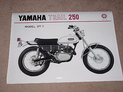 1968 YAMAHA DT1 250 VINTAGE MOTORCYCLE AD POSTER PRINT 16x24 9MIL PAPER • $25.95