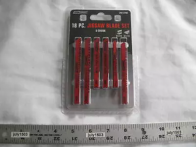 18 Piece Set U-Shank Jigsaw Blades Wood Metal 6 8 10 12 14 24 TPI   • $11.90