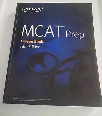 MCAT Prep Lesson Book Fifth Edition Kaplan Book • $15.99