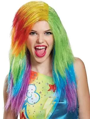 Rainbow Dash Wig My Little Pony Movie Fancy Dress Up Halloween Costume Accessory • $30.57
